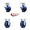 Service Caster 5 Inch Kingpinless Solid Poly Wheel Caster Brakes 2 Rigid, 2PK SCC-KP30S520-SPUR-SLB-2-R-2 - alternate 4